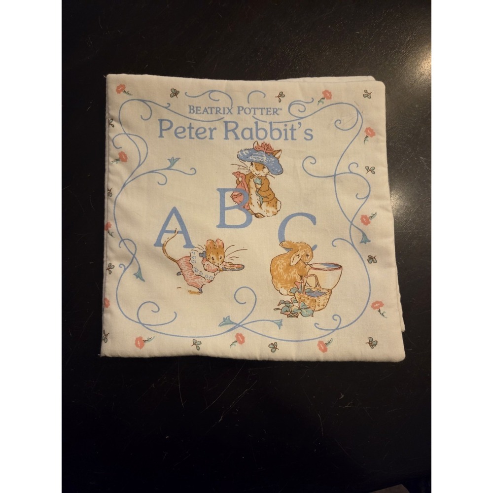 Vintage Beatrix Potter Peter Rabbits ABC Cloth Baby‎ Book